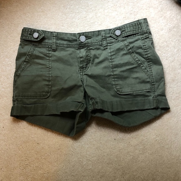 Olive Jean Shorts - Picture 1 of 5